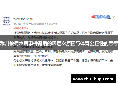 裁判被罚水瓶事件背后的深层次原因与体育公正性的思考